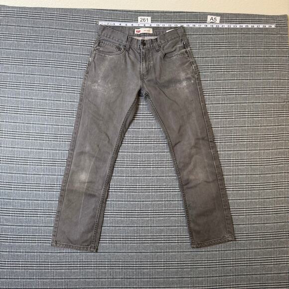 Levi's 511 Men's Slim Fit Gray Denim Jeans Size 28x28 Cotton - Picture 3 of 11